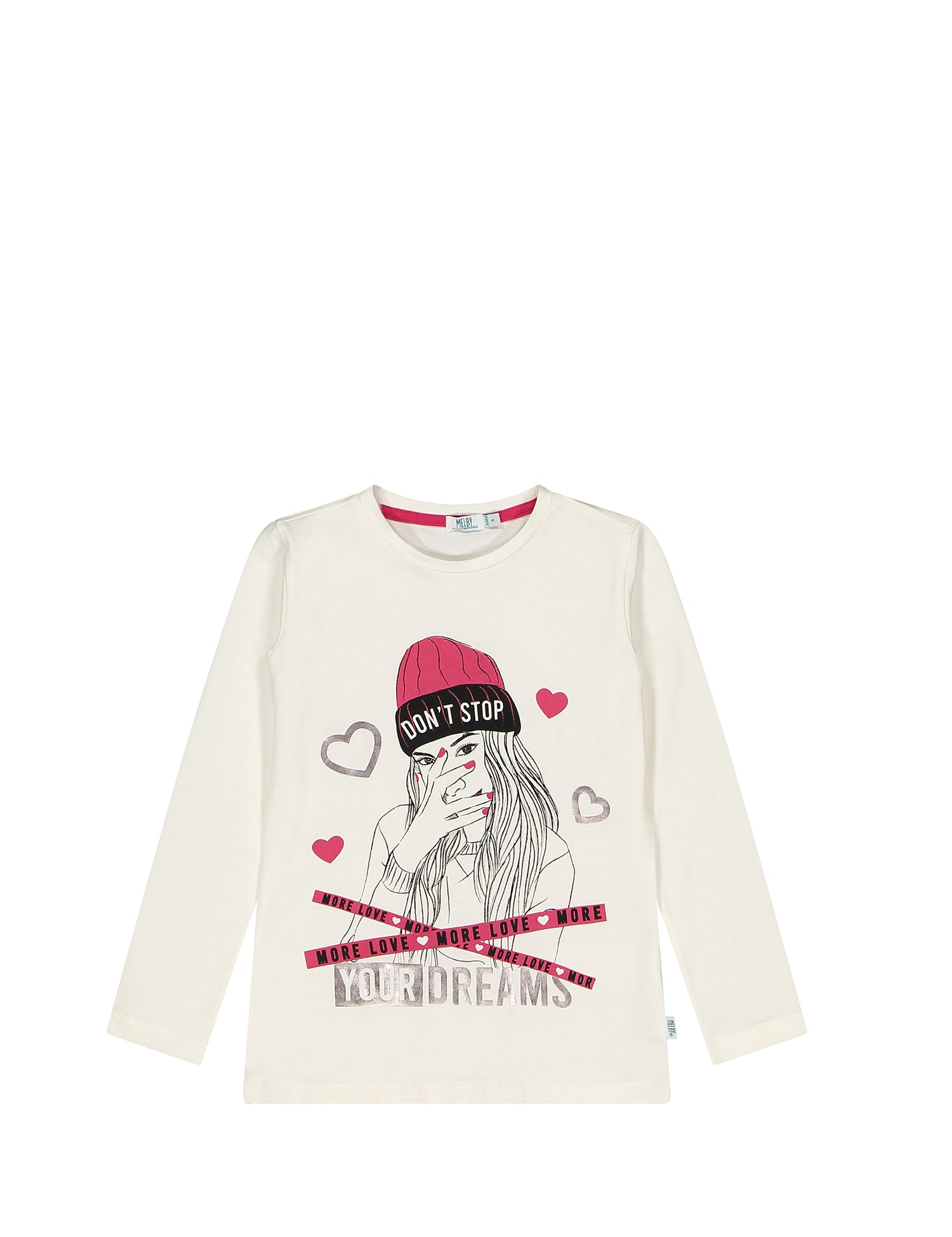 T-shirt Bianco Rosso Melby