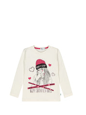 T-shirt Bianco Rosso Melby