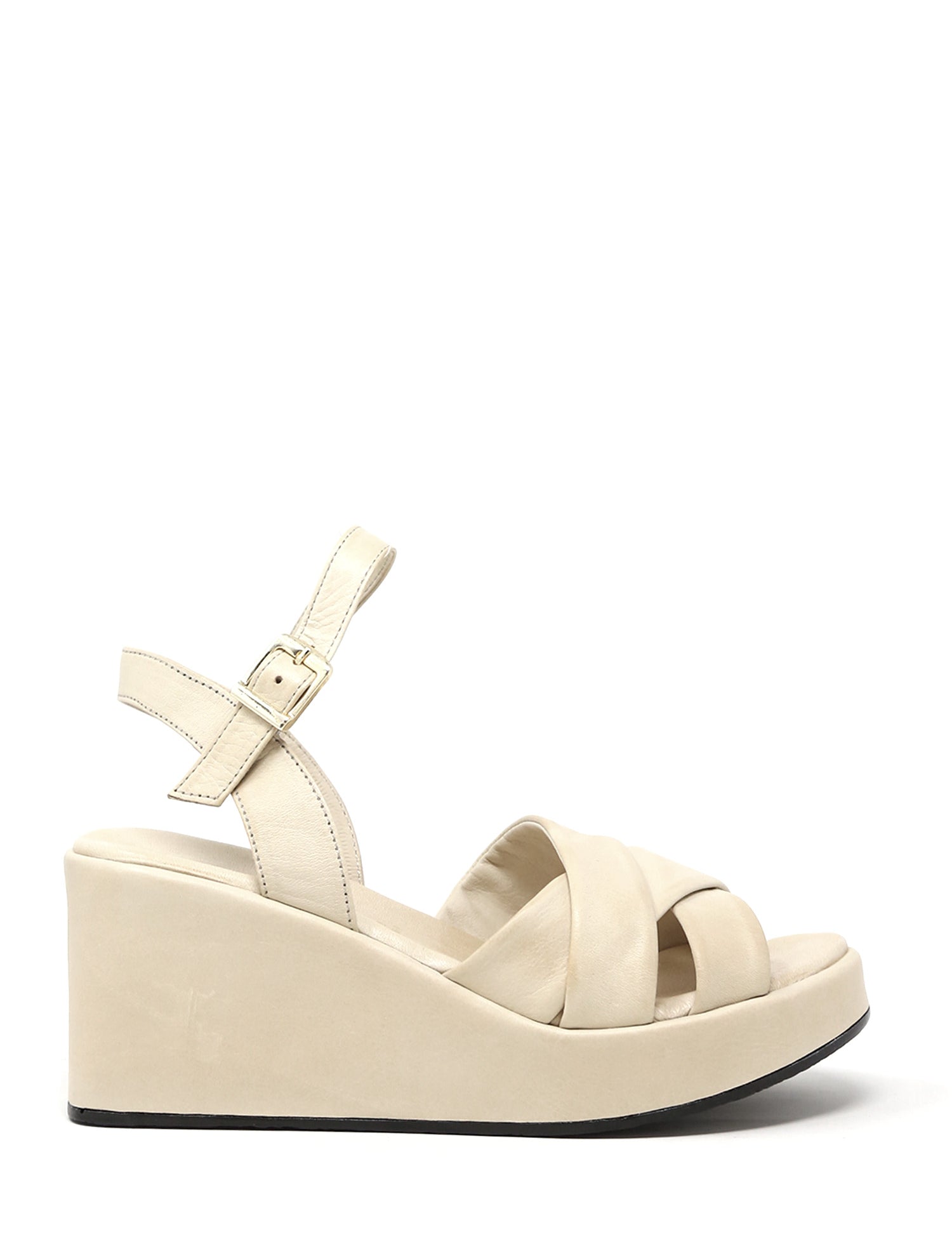 Sandali zeppa Beige Sshady