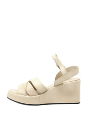 Sandali zeppa Beige Sshady