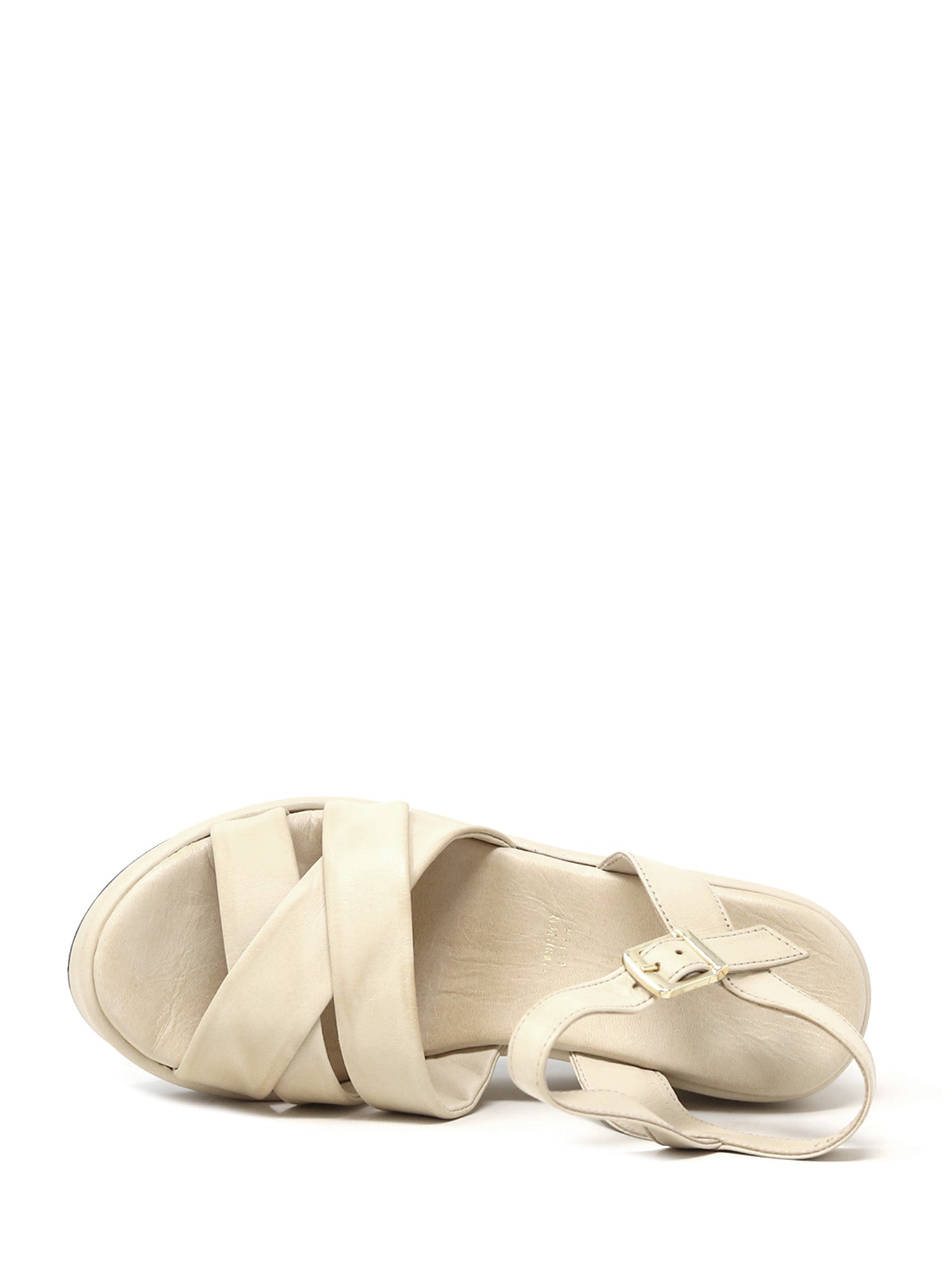 Sandali zeppa Beige Sshady