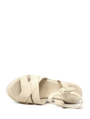Sandali zeppa Beige Sshady