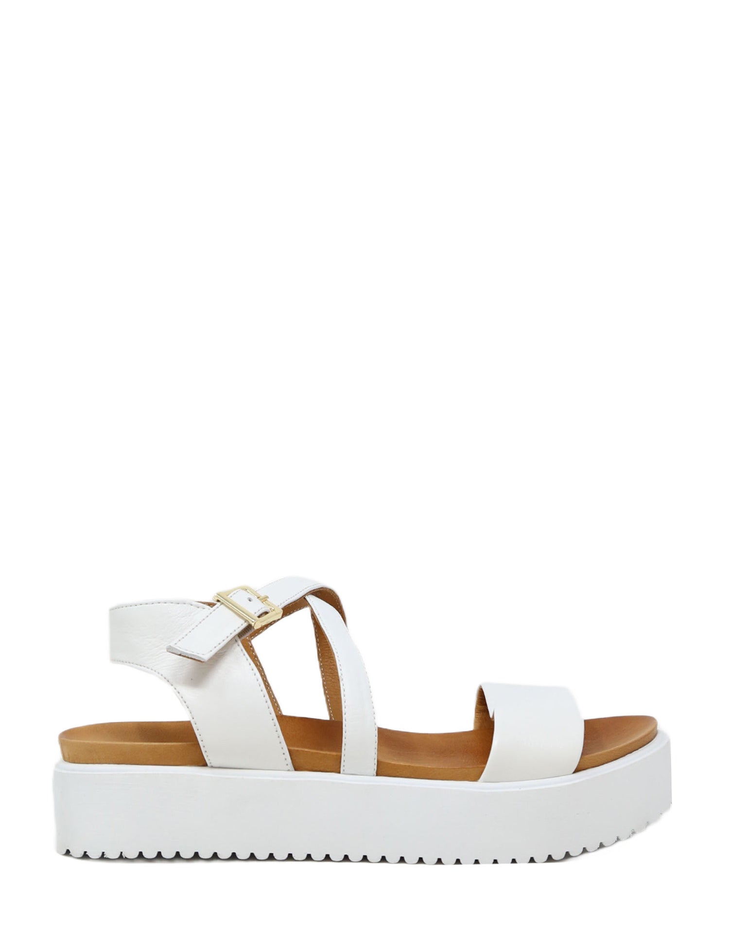 Sandali zeppa Bianco Sshady