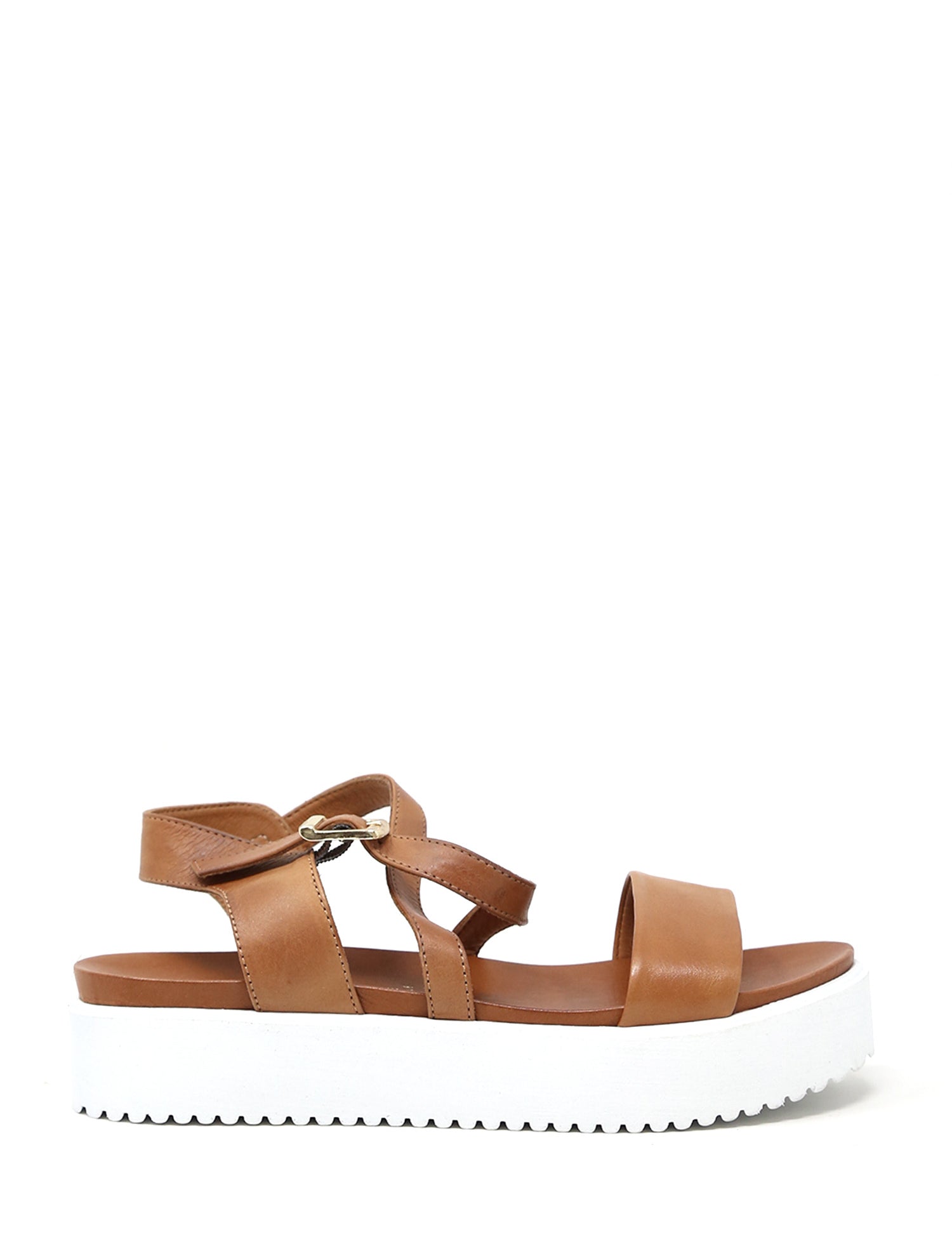 Sandali zeppa Marrone Sshady