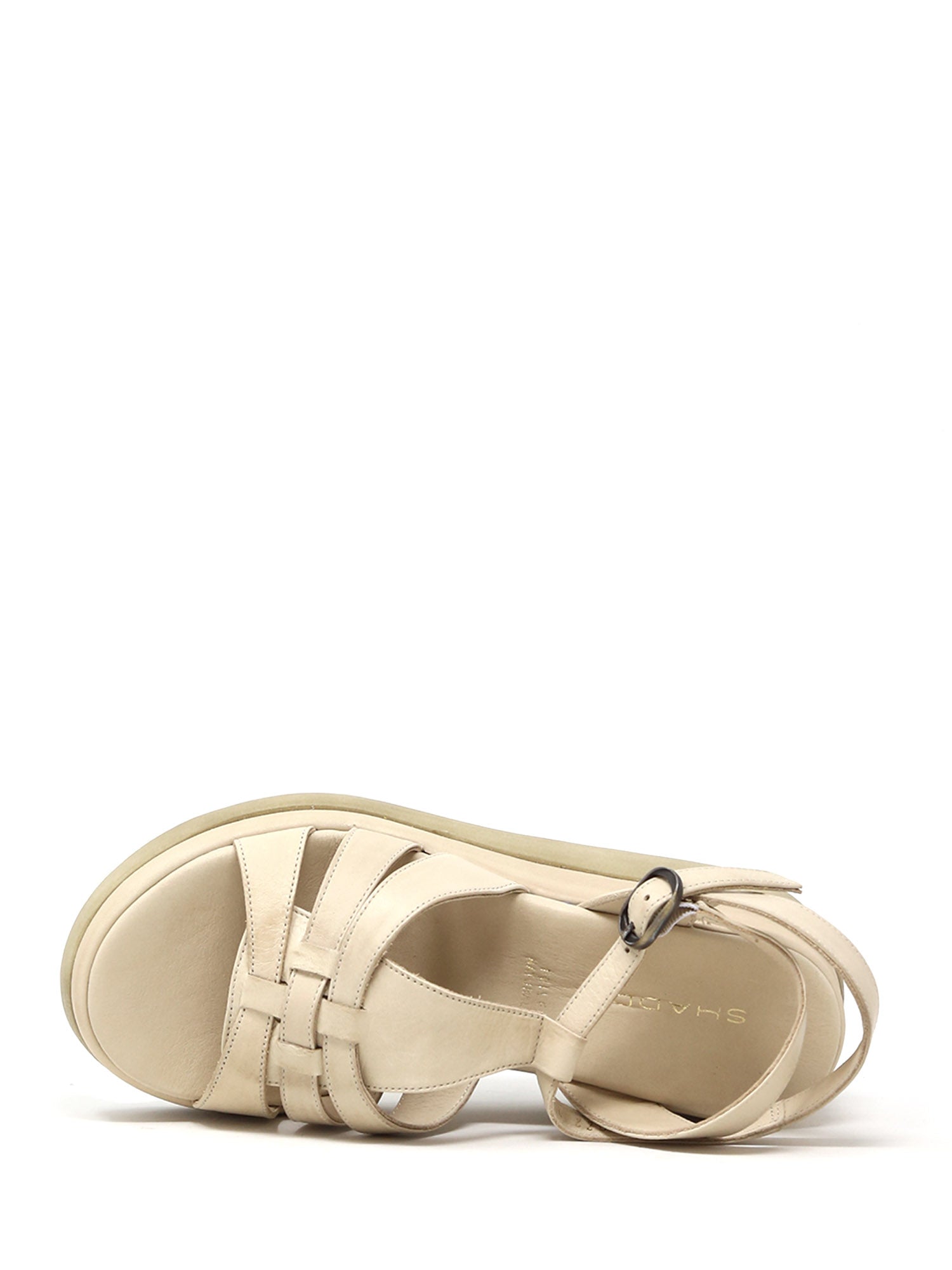 Sandali zeppa Beige Sshady