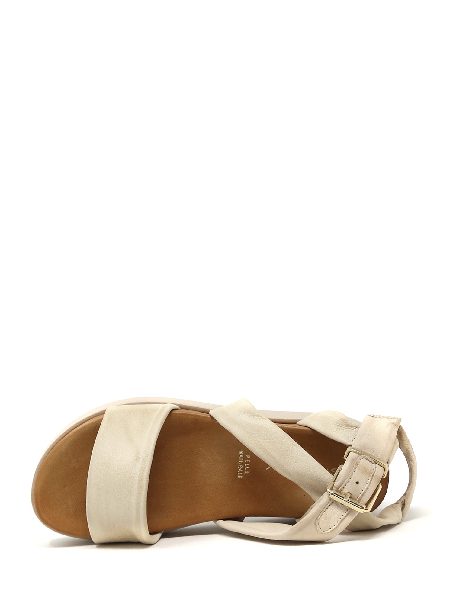 Sandali zeppa Beige Sshady