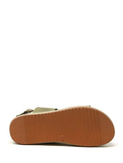 Sandali zeppa Verde Sshady