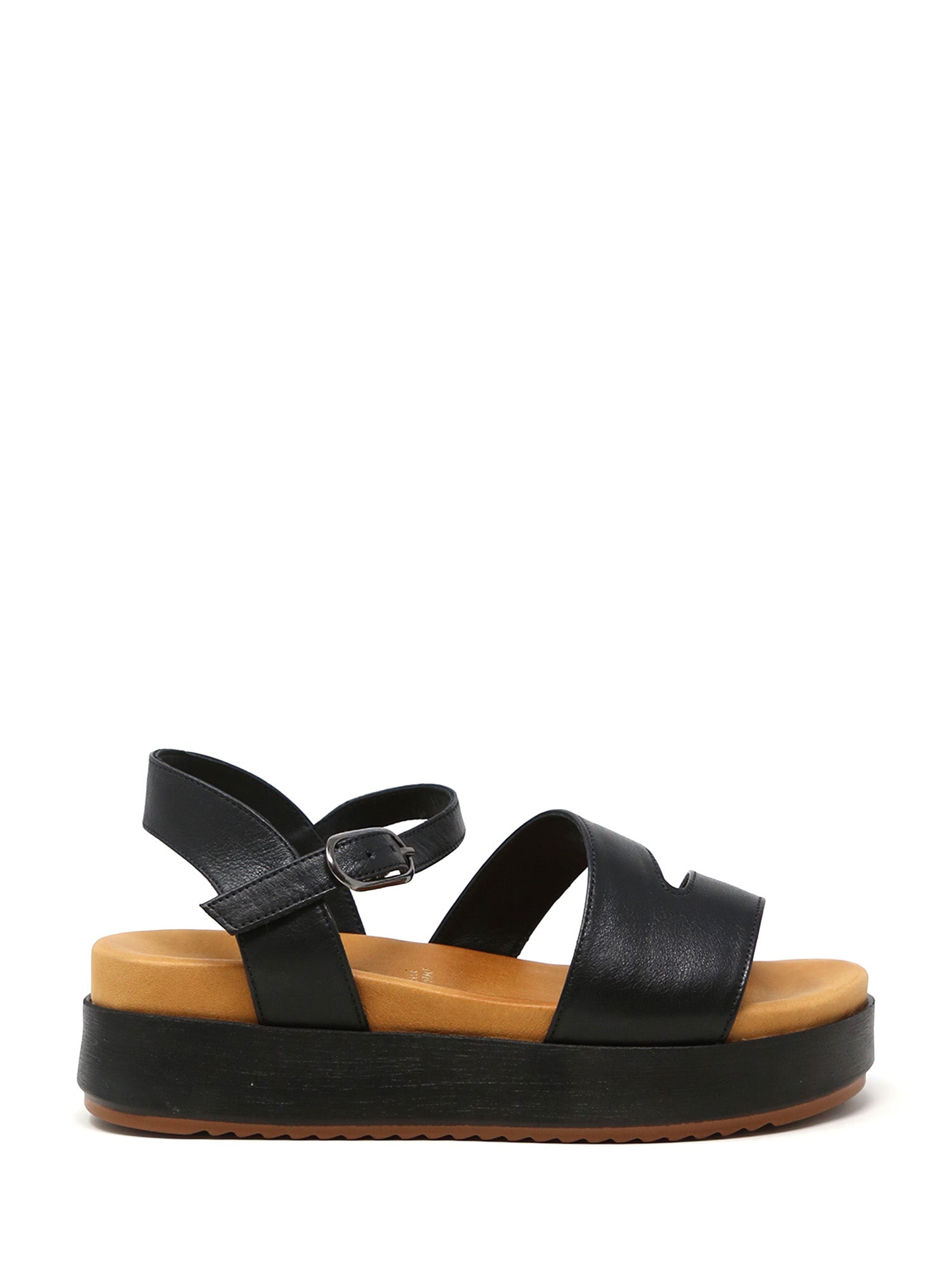 Sandali zeppa Nero Sshady