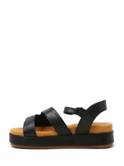 Sandali zeppa Nero Sshady