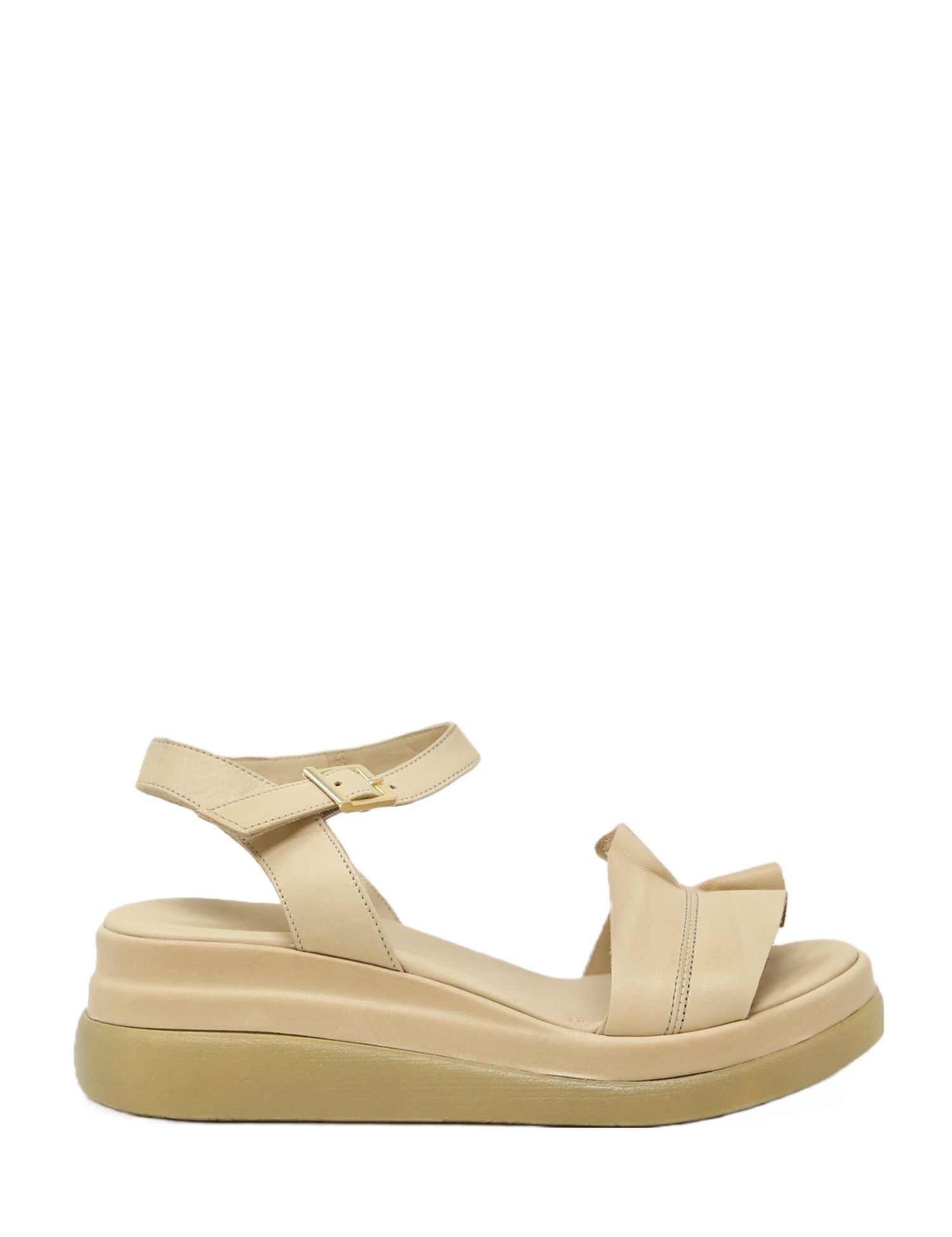 Sandali zeppa Beige Sshady