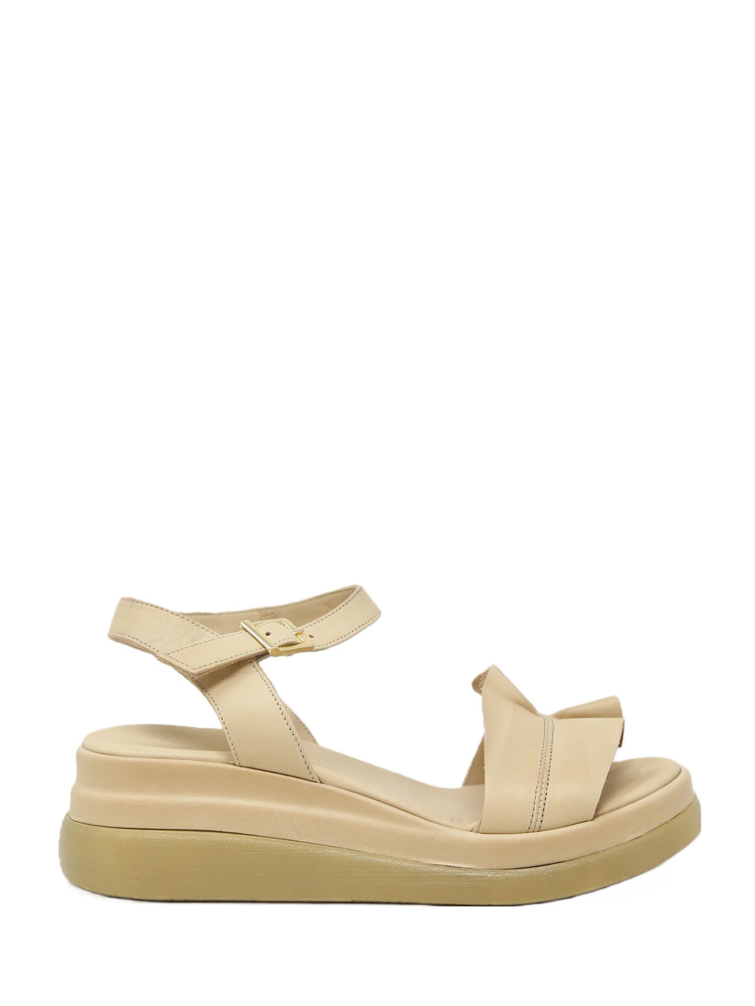 Sandali zeppa Beige Sshady