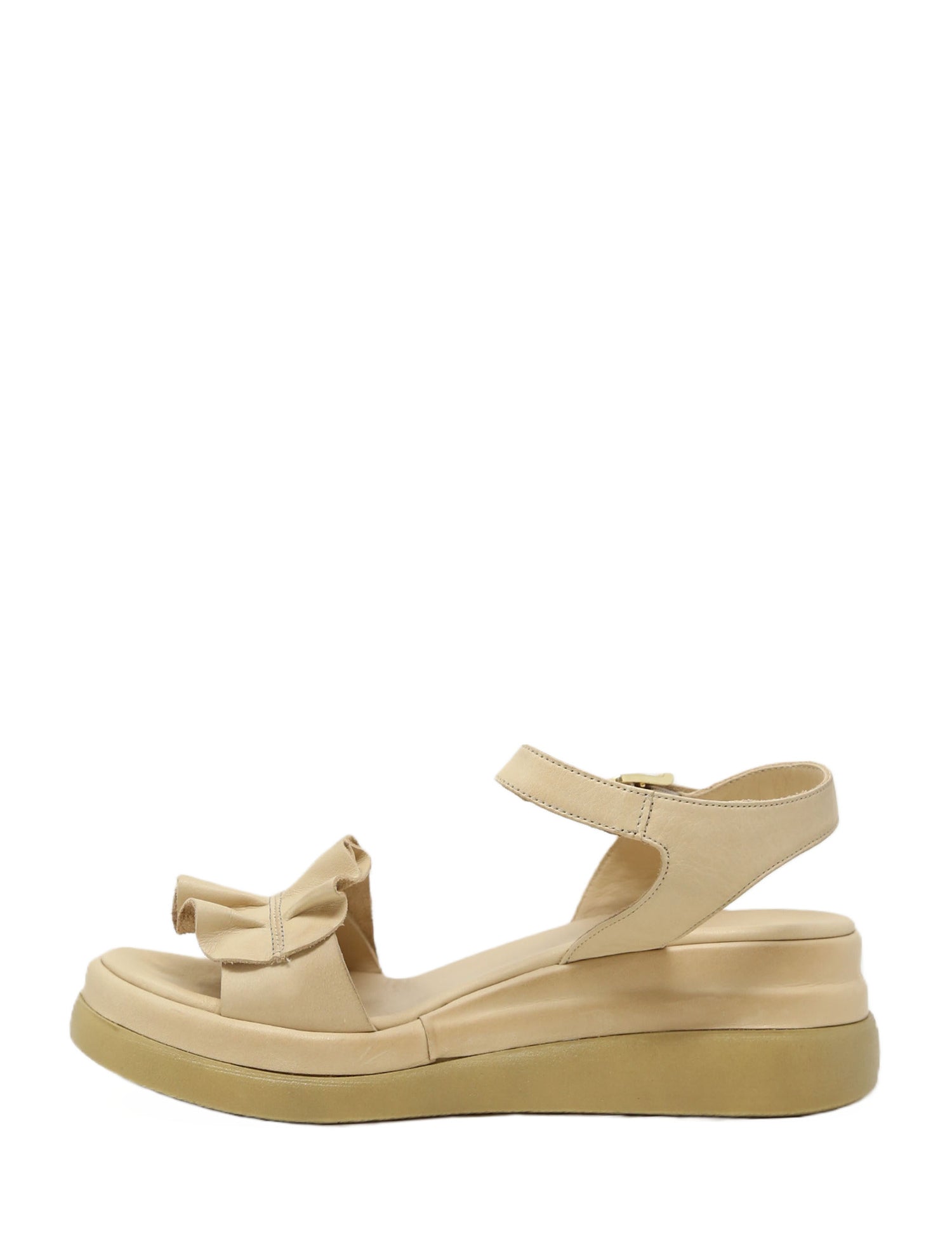 Sandali zeppa Beige Sshady