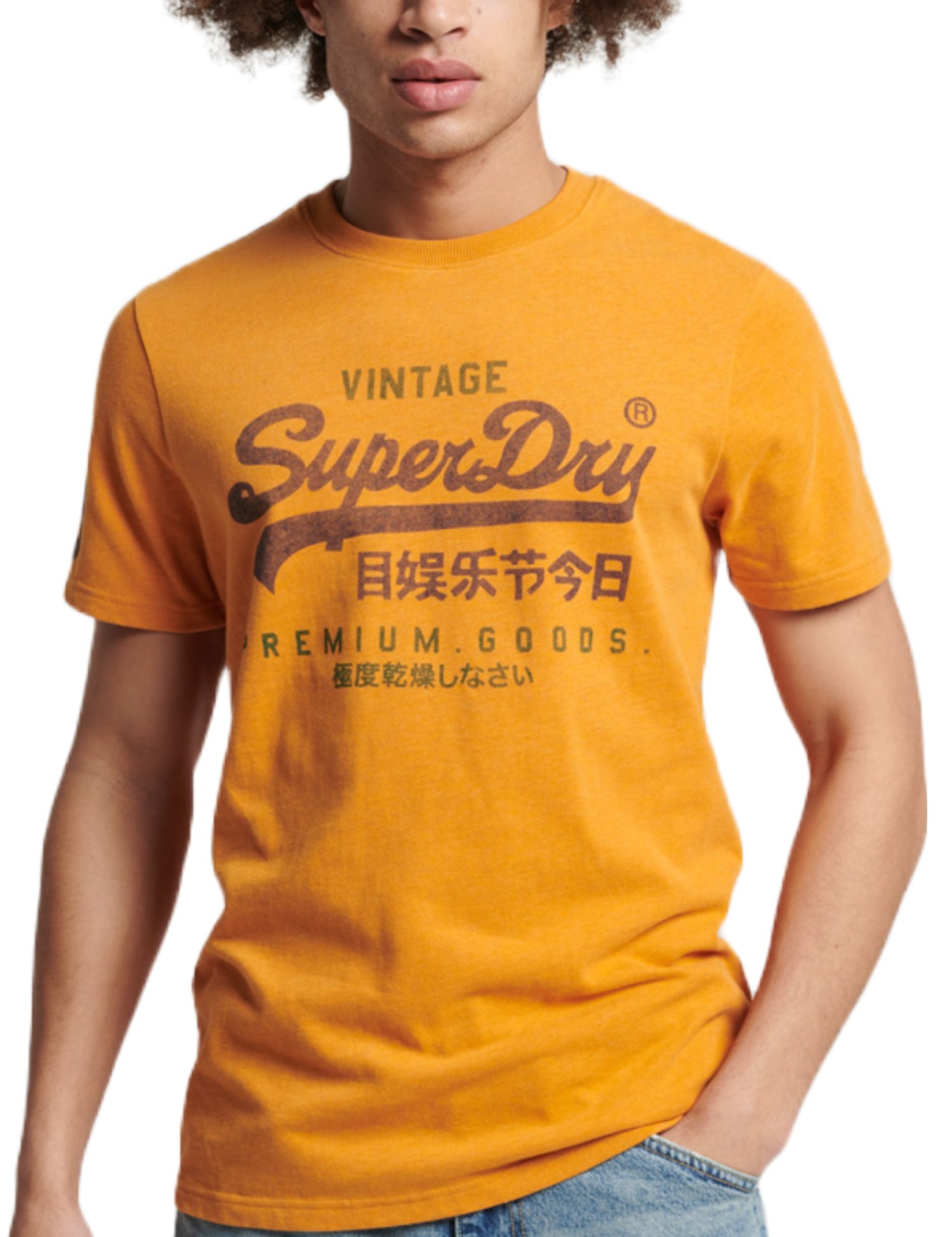 T-shirt Giallo Superdry