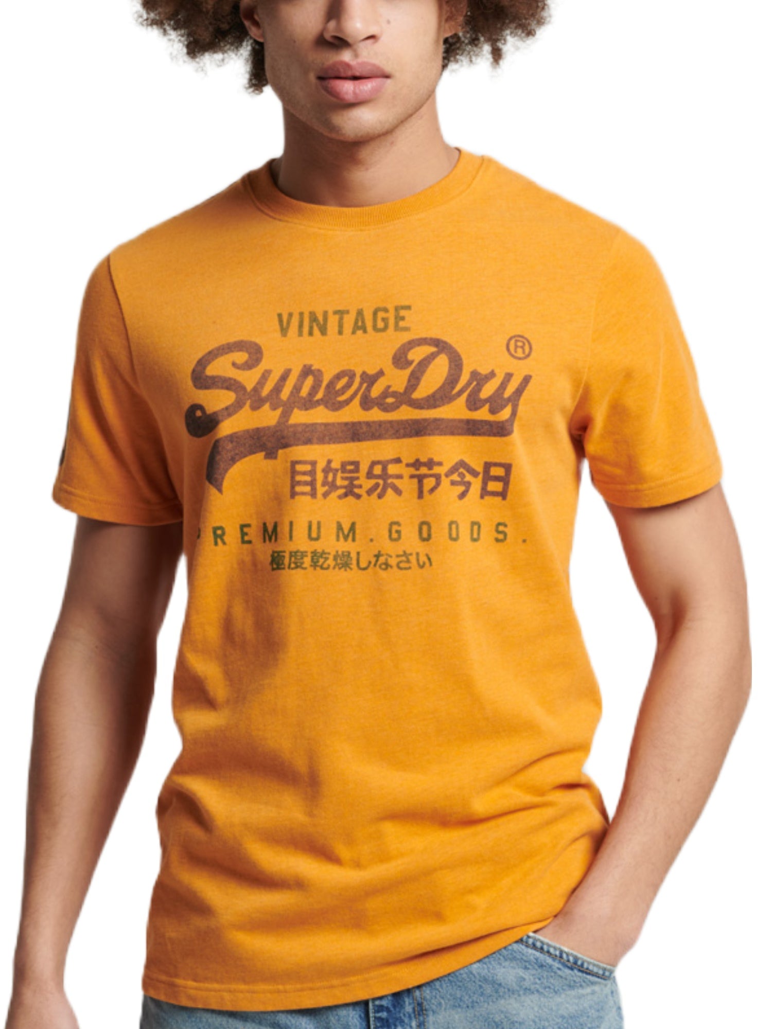 T-shirt Giallo Superdry