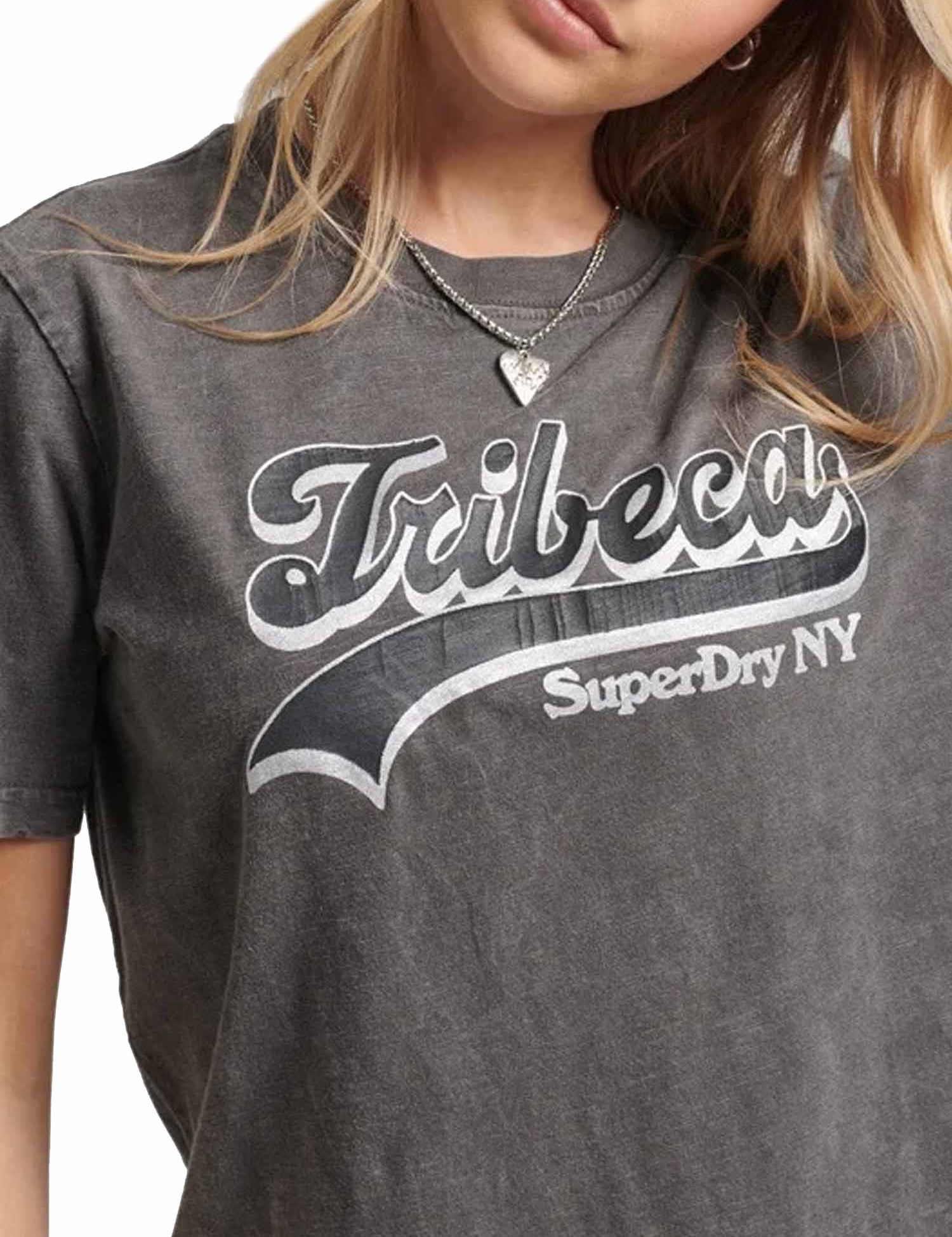 T-shirt Grigio Superdry