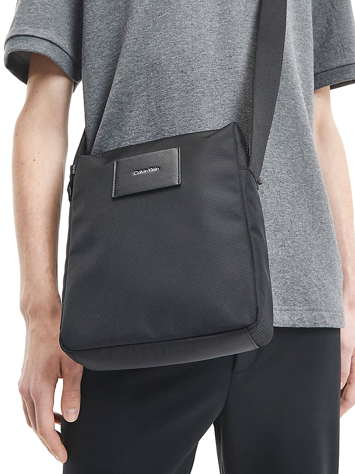 Tracolla Nero Calvin Klein