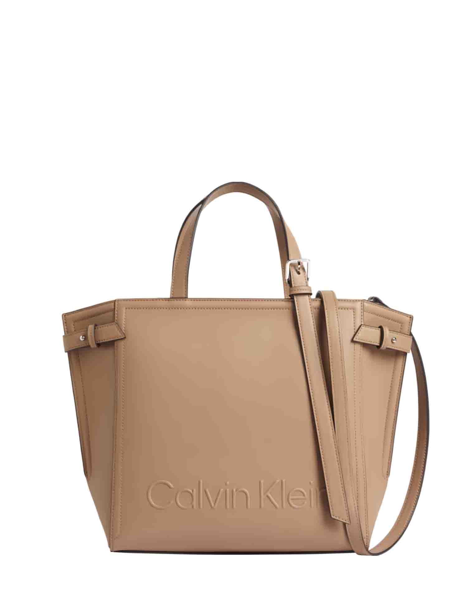 Borse a mano Beige Calvin Klein