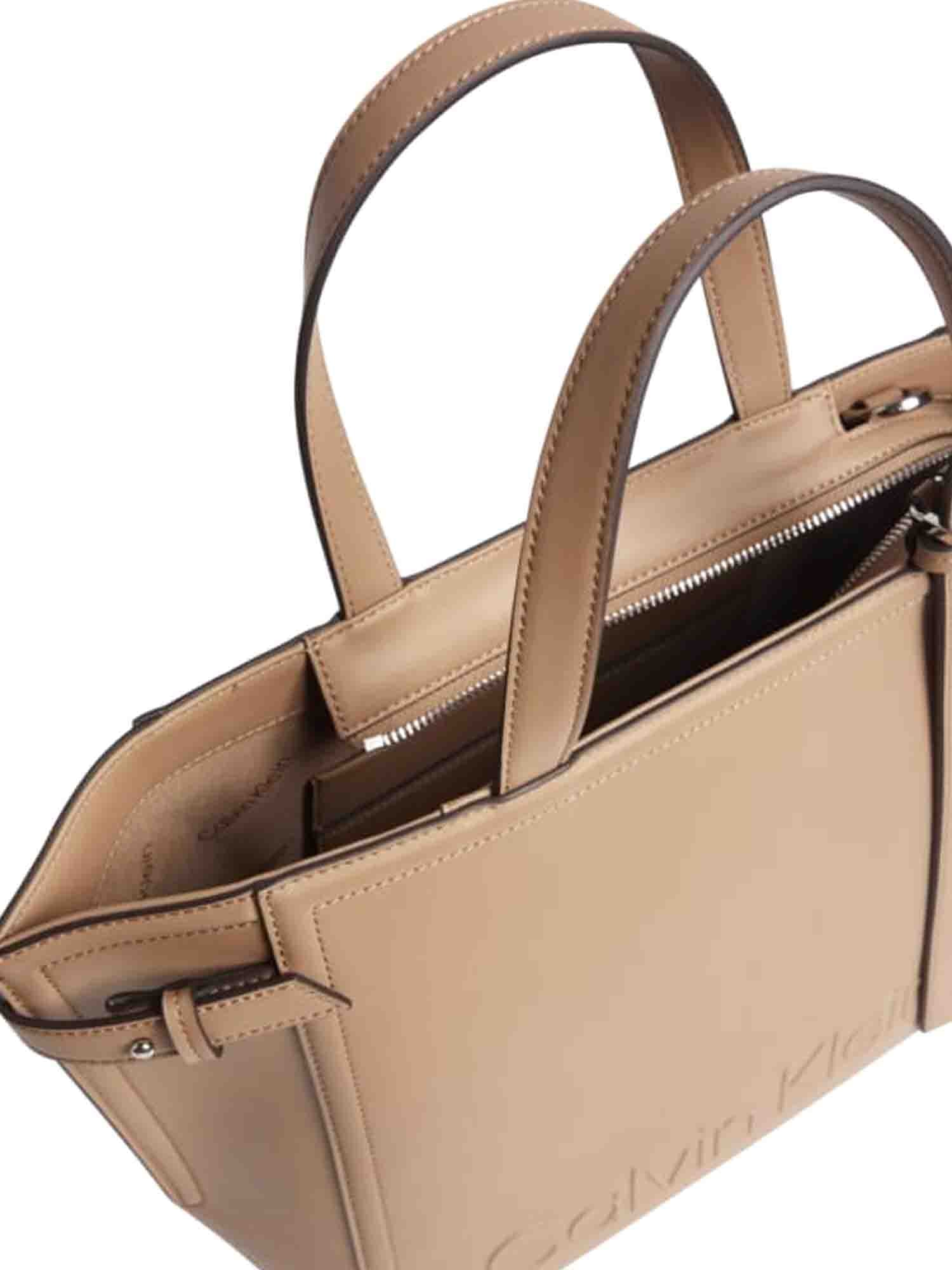 Borse a mano Beige Calvin Klein