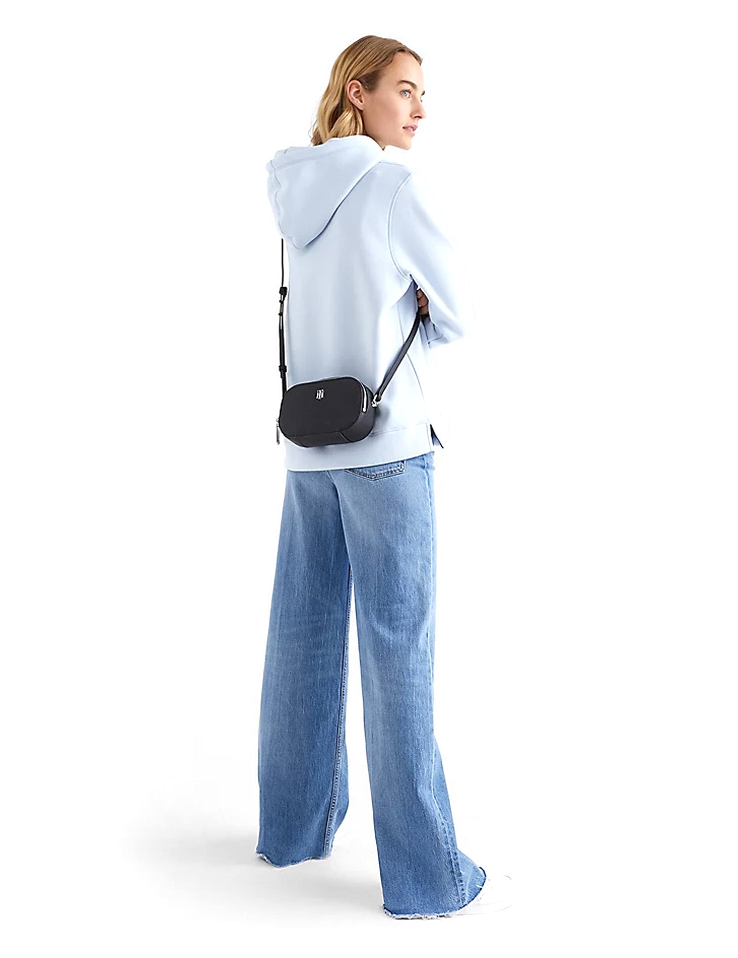 Tracolla Nero Tommy Hilfiger