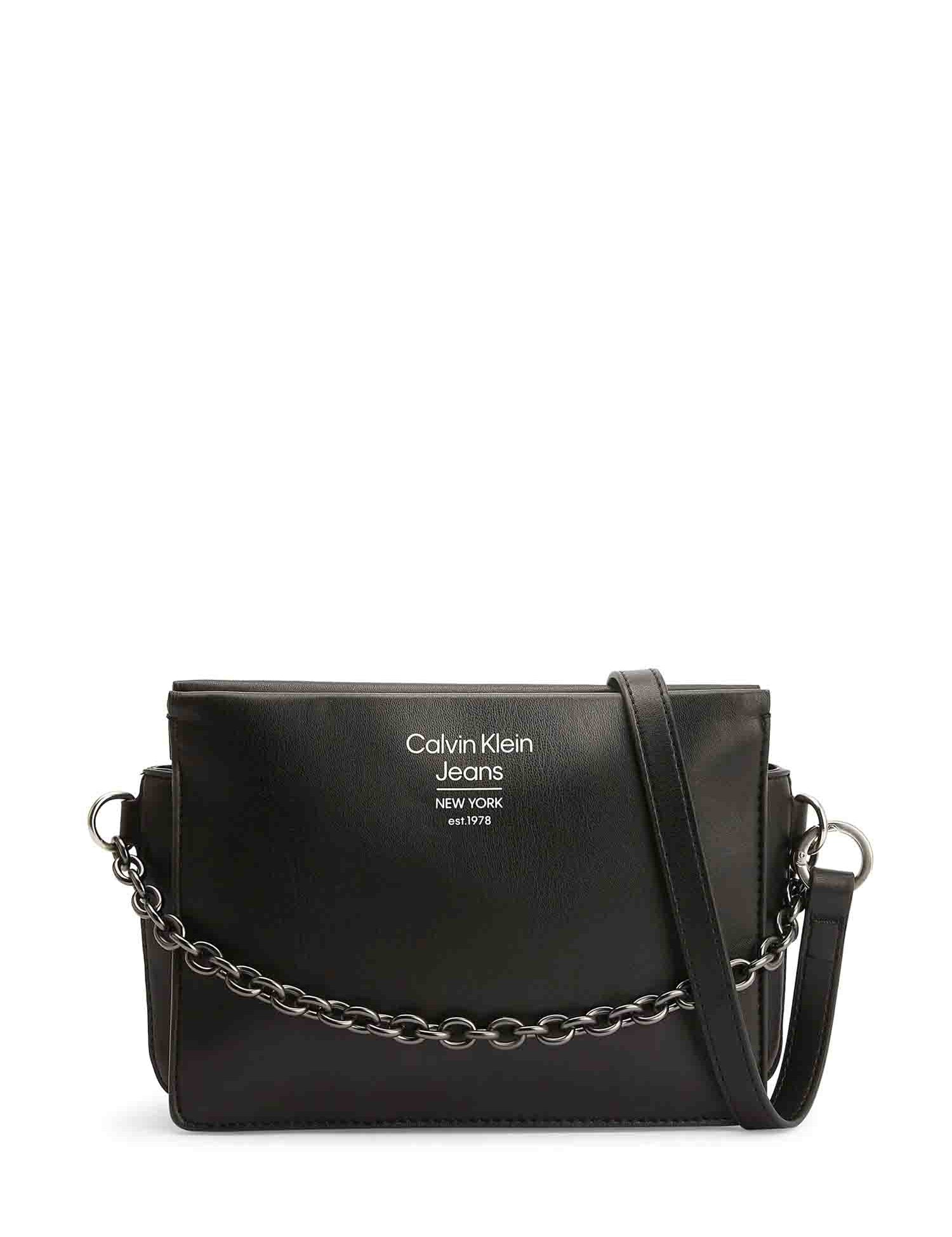 Tracolla Nero Calvin Klein