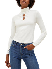 Maglie a collo alto Bianco Liu-jo