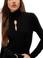 Maglie a collo alto Nero Liu-jo