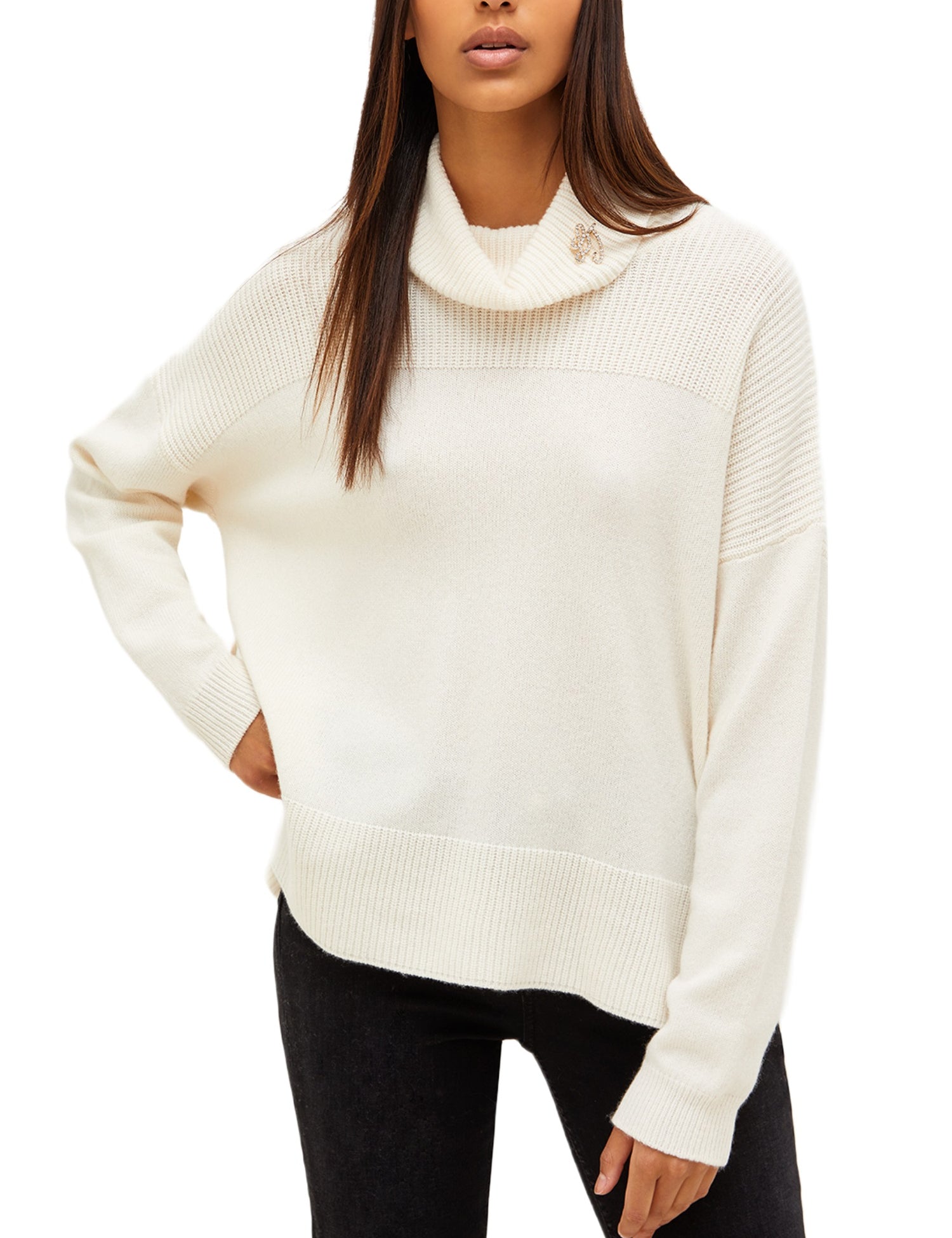 Maglie a collo alto Bianco Liu-jo