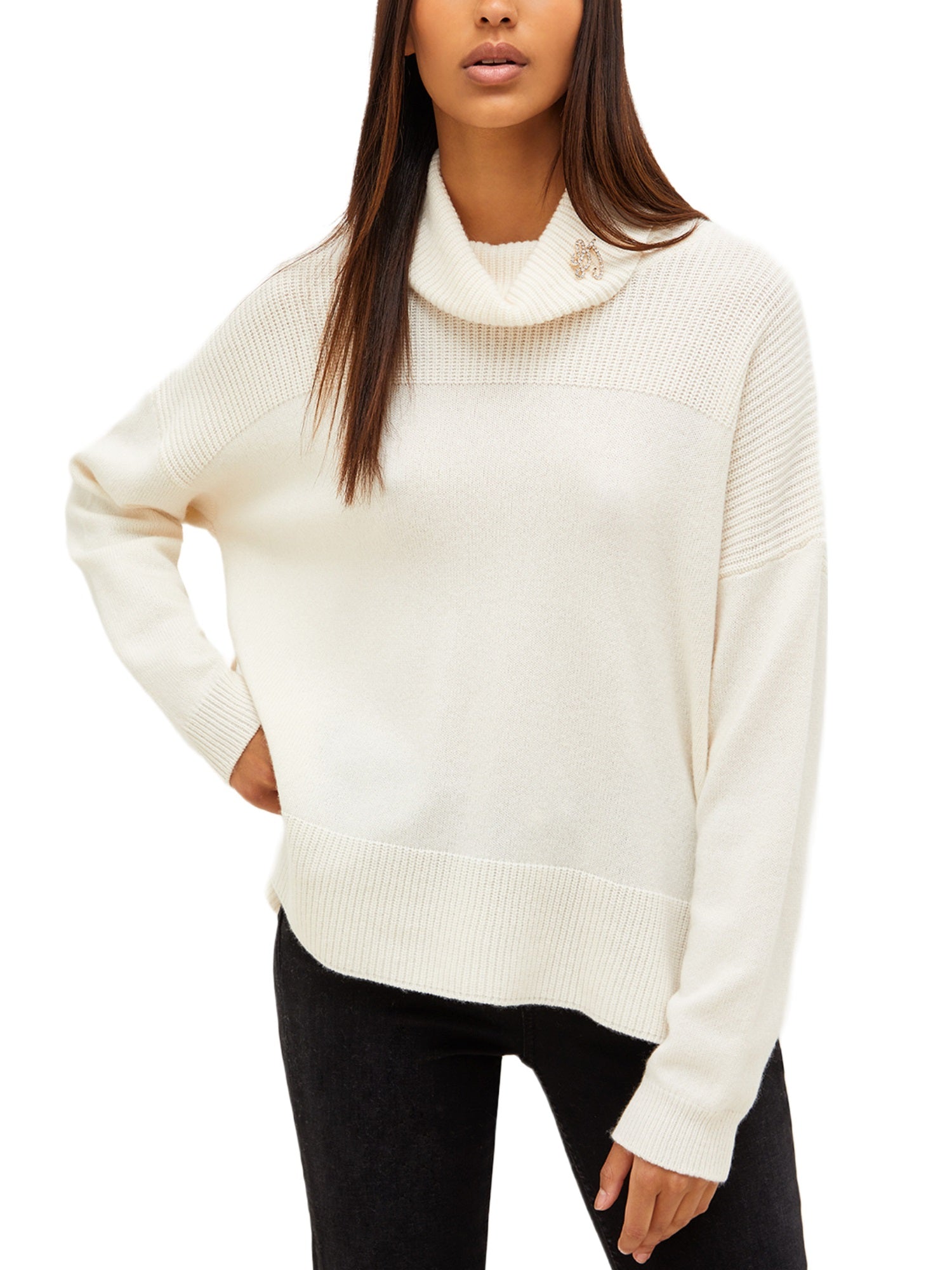 Maglie a collo alto Bianco Liu-jo