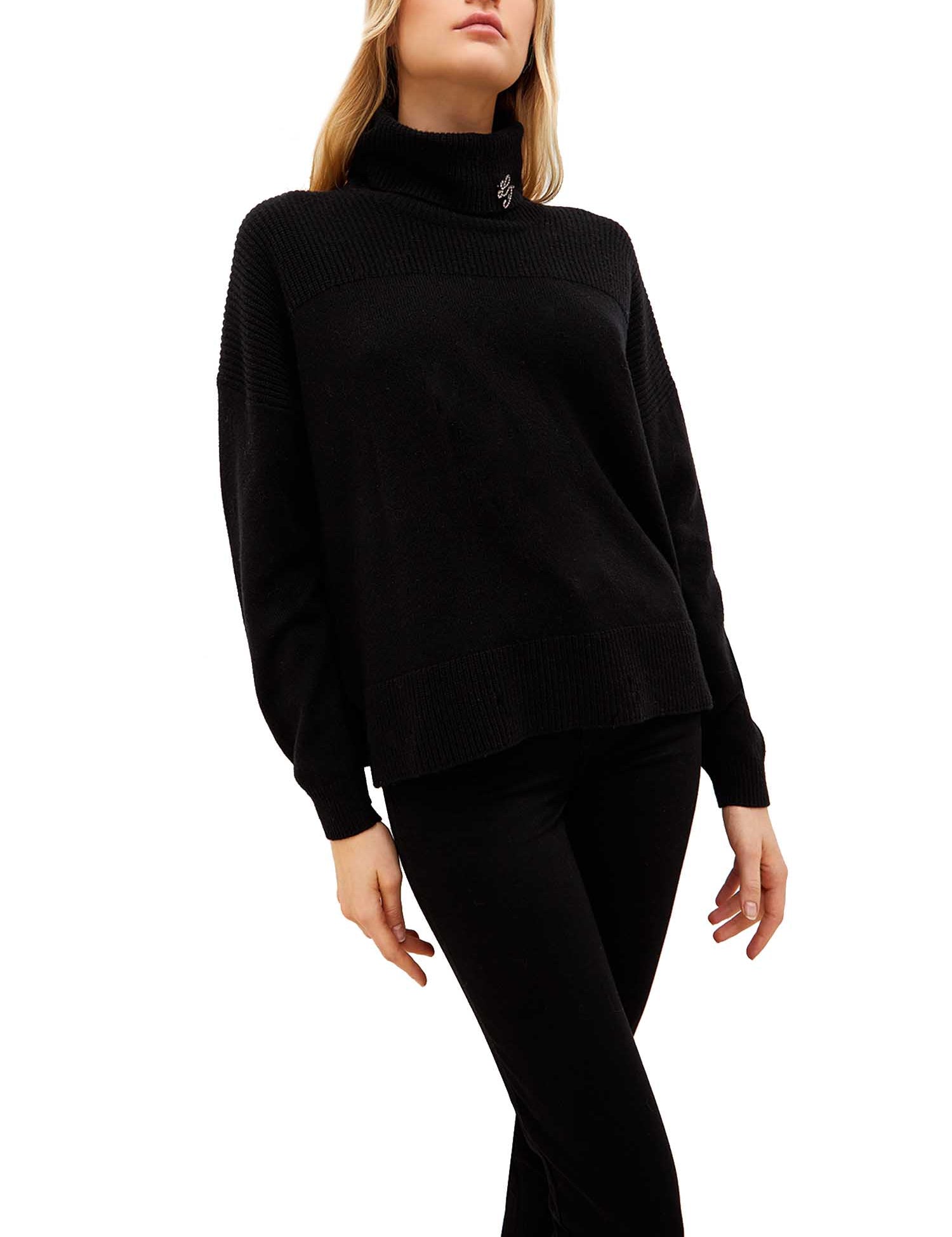 Maglie a collo alto Nero Liu-jo