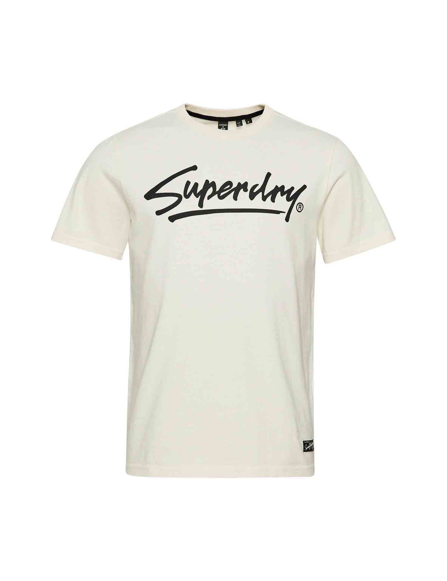 T-shirt Bianco Superdry