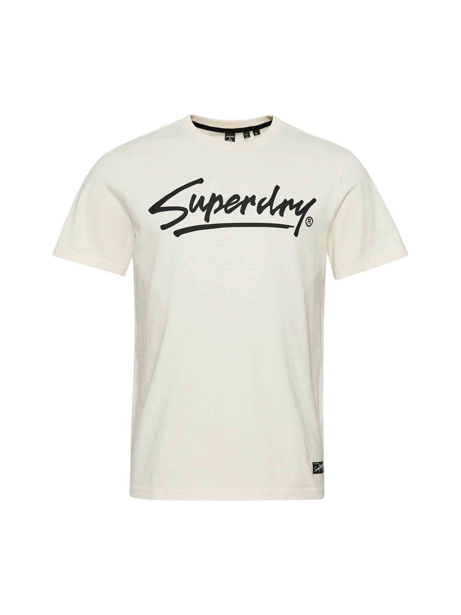 T-shirt Bianco Superdry