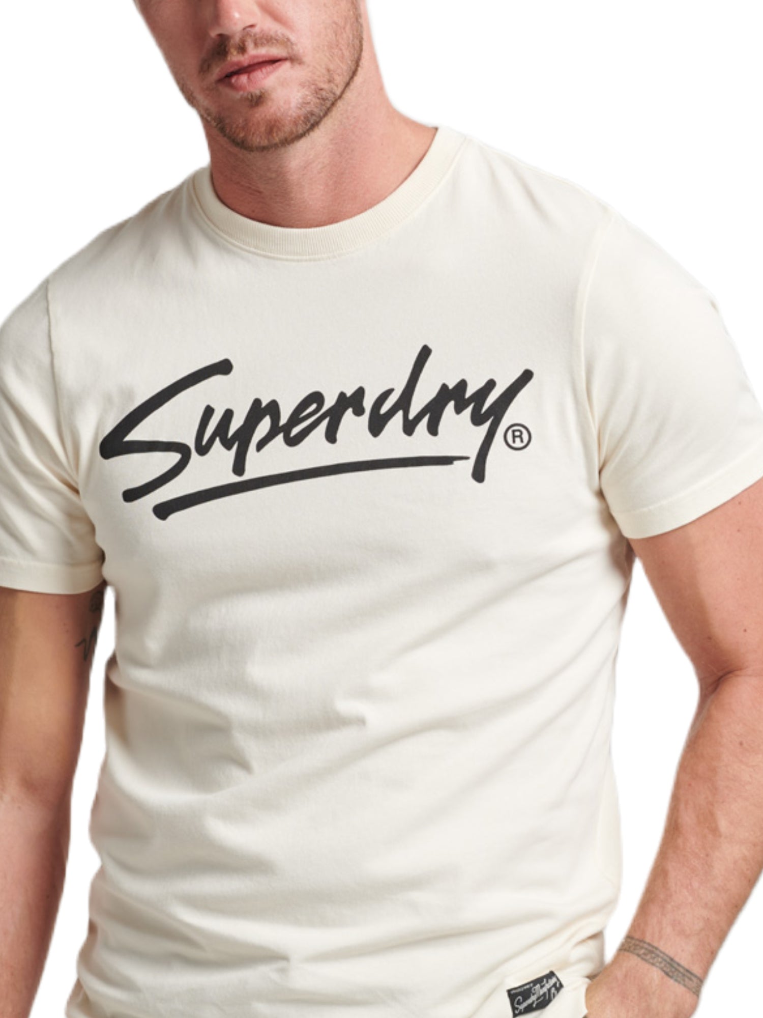 T-shirt Bianco Superdry