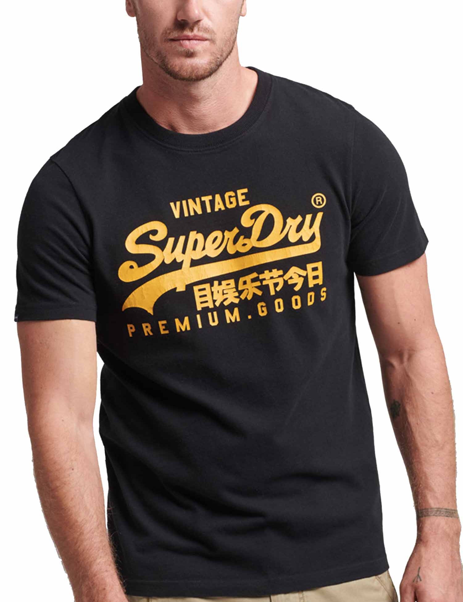 T-shirt Nero Superdry