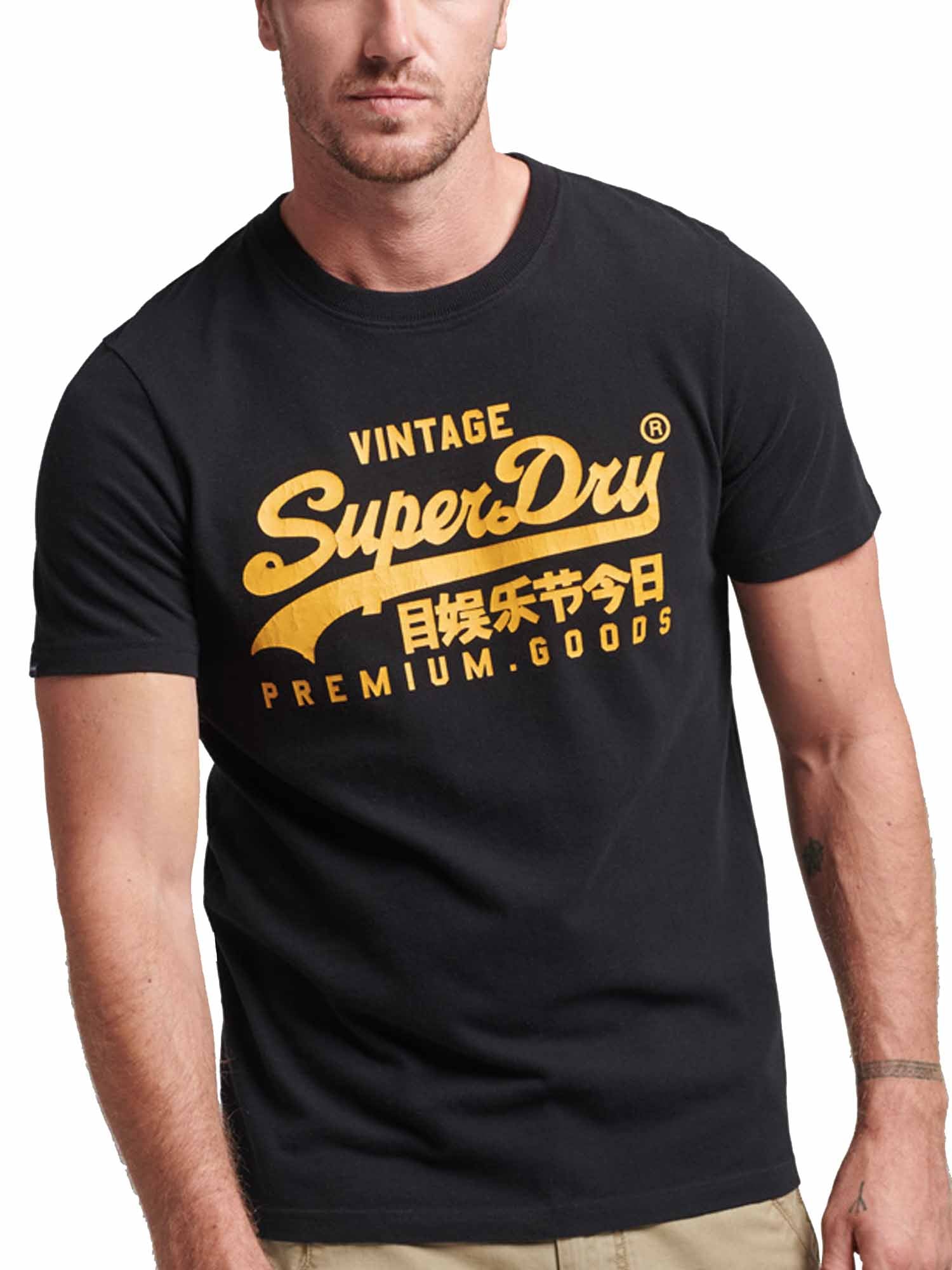 T-shirt Nero Superdry
