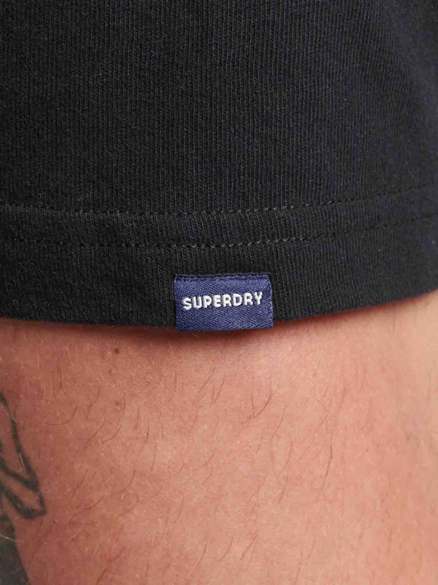 T-shirt Nero Superdry