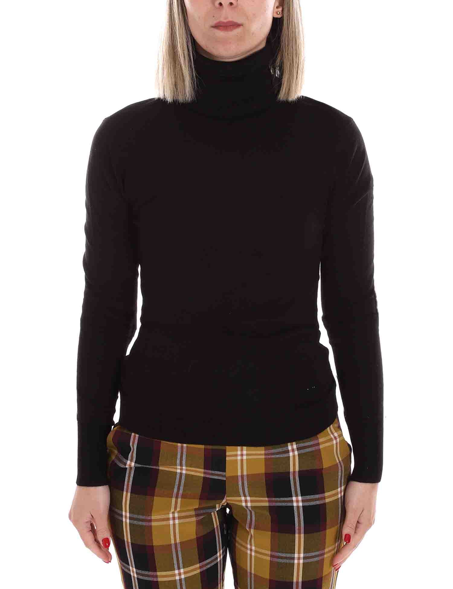 Maglie a collo alto Nero Fracomina