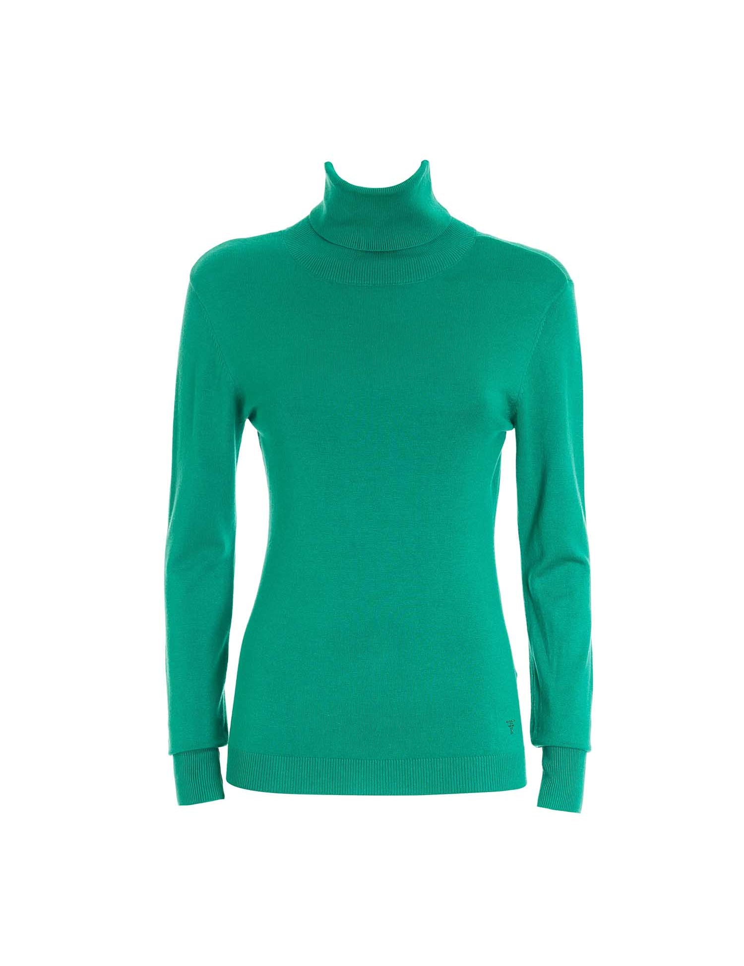 Maglie a collo alto Verde Fracomina