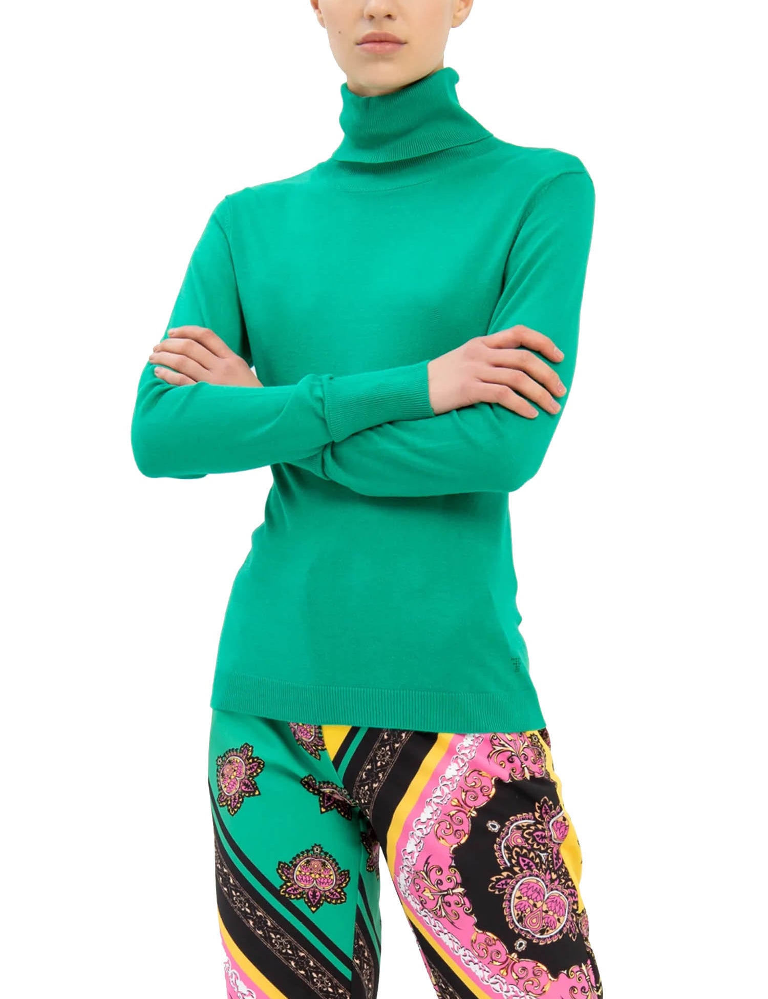 Maglie a collo alto Verde Fracomina