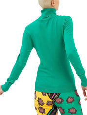 Maglie a collo alto Verde Fracomina