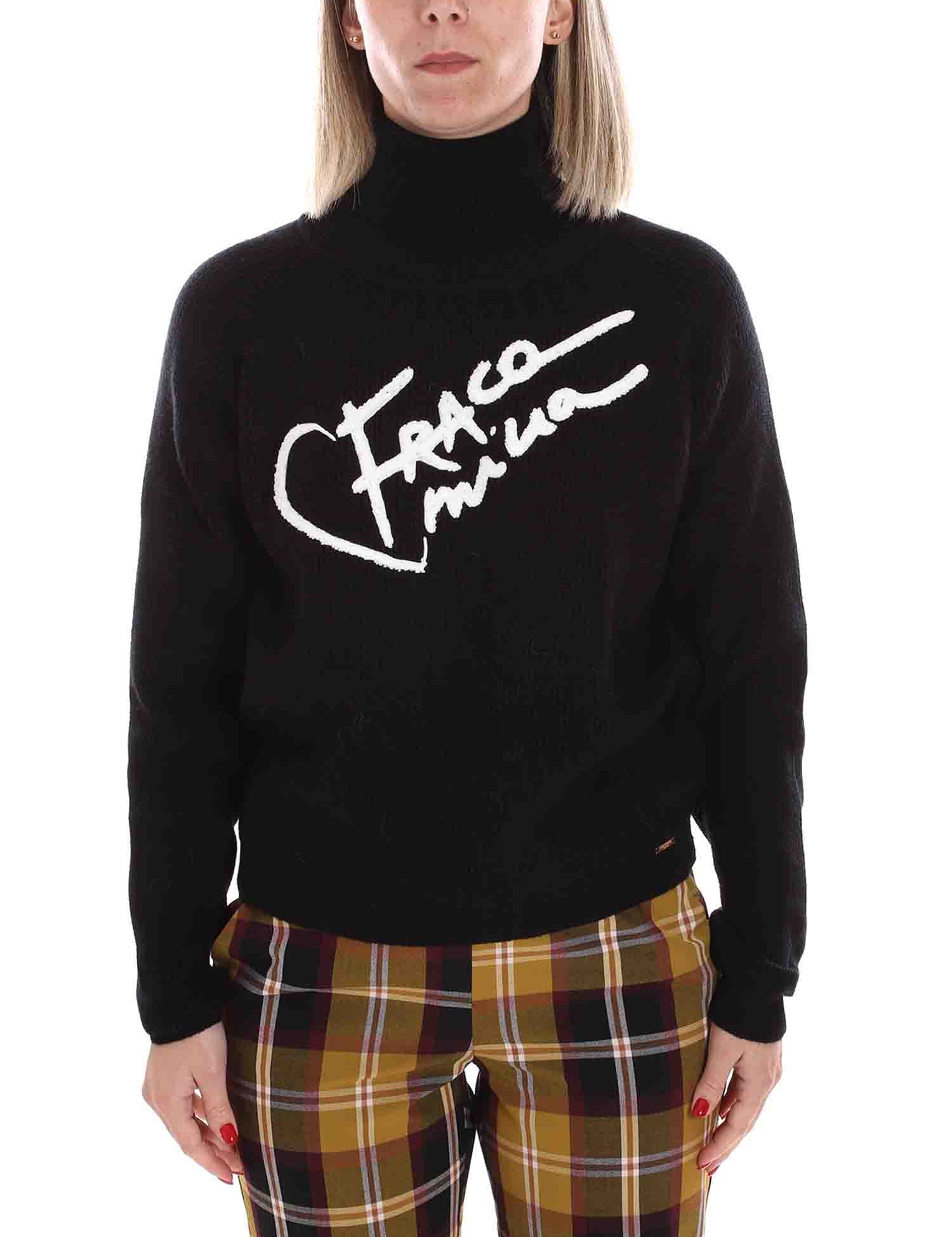 Maglie a collo alto Nero Fracomina