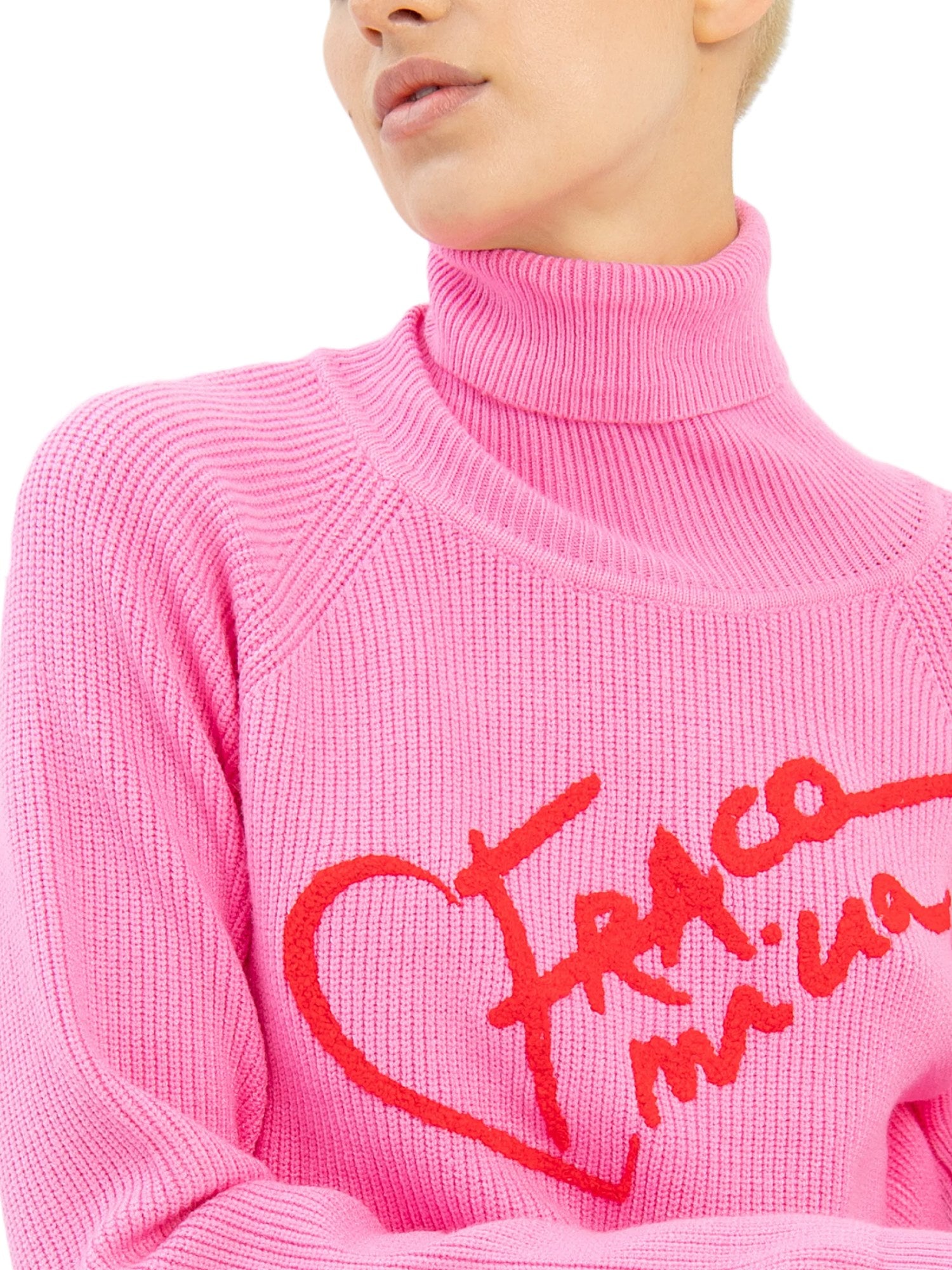 Maglie a collo alto Rosa Fracomina