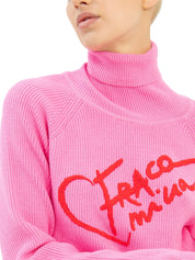 Maglie a collo alto Rosa Fracomina