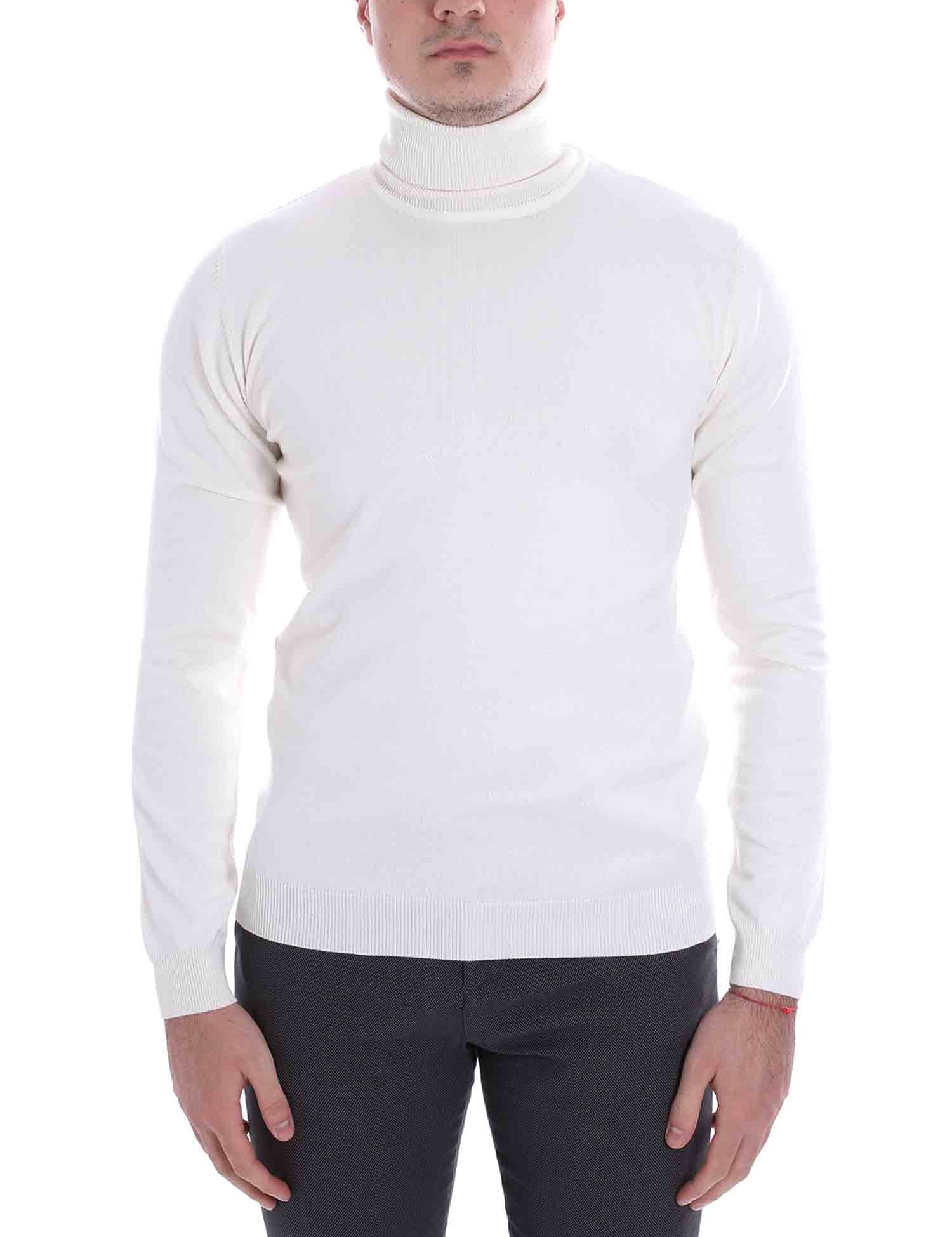 Maglie a collo alto Bianco Sseinse