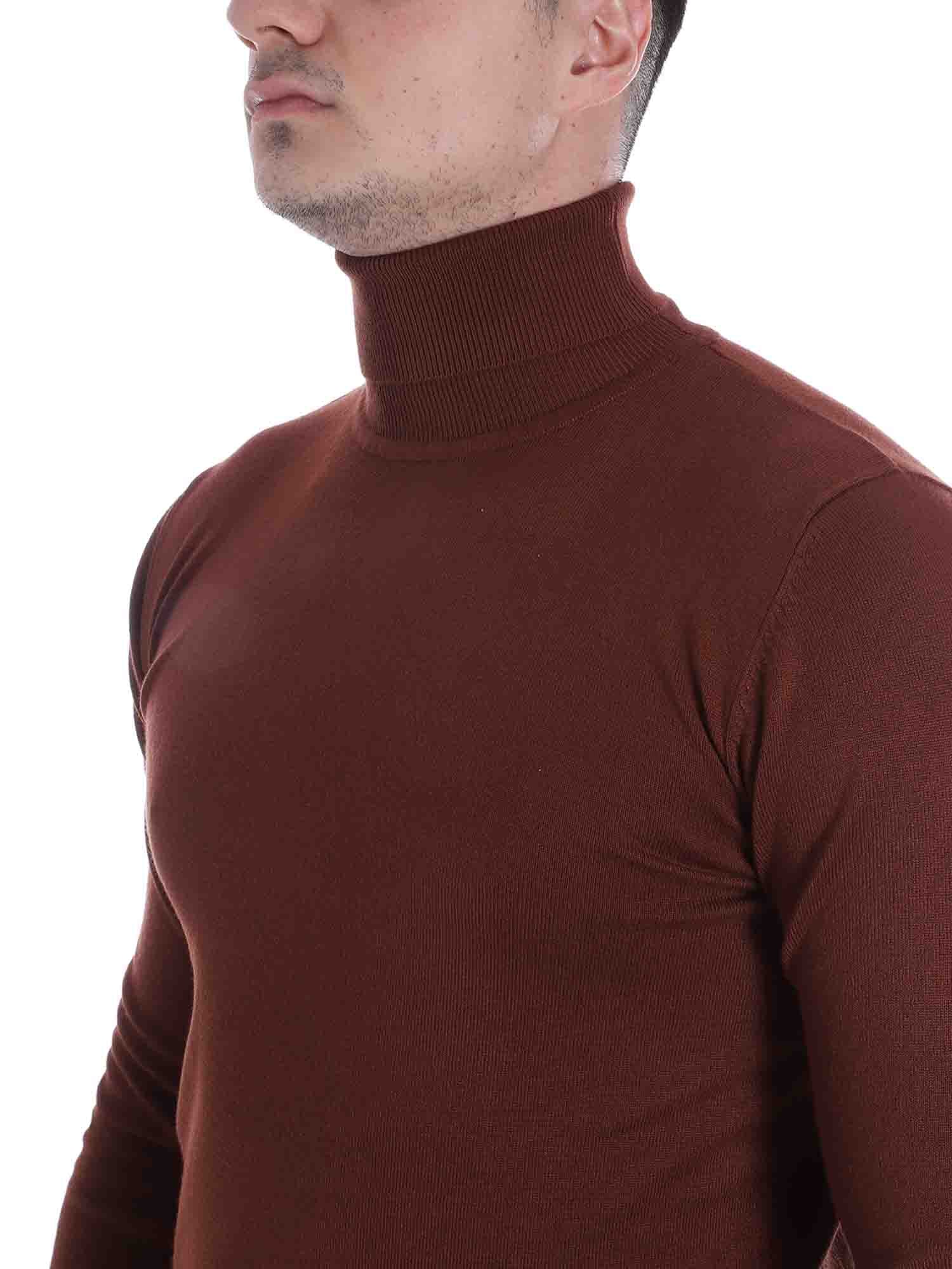 Maglie a collo alto Marrone Sseinse