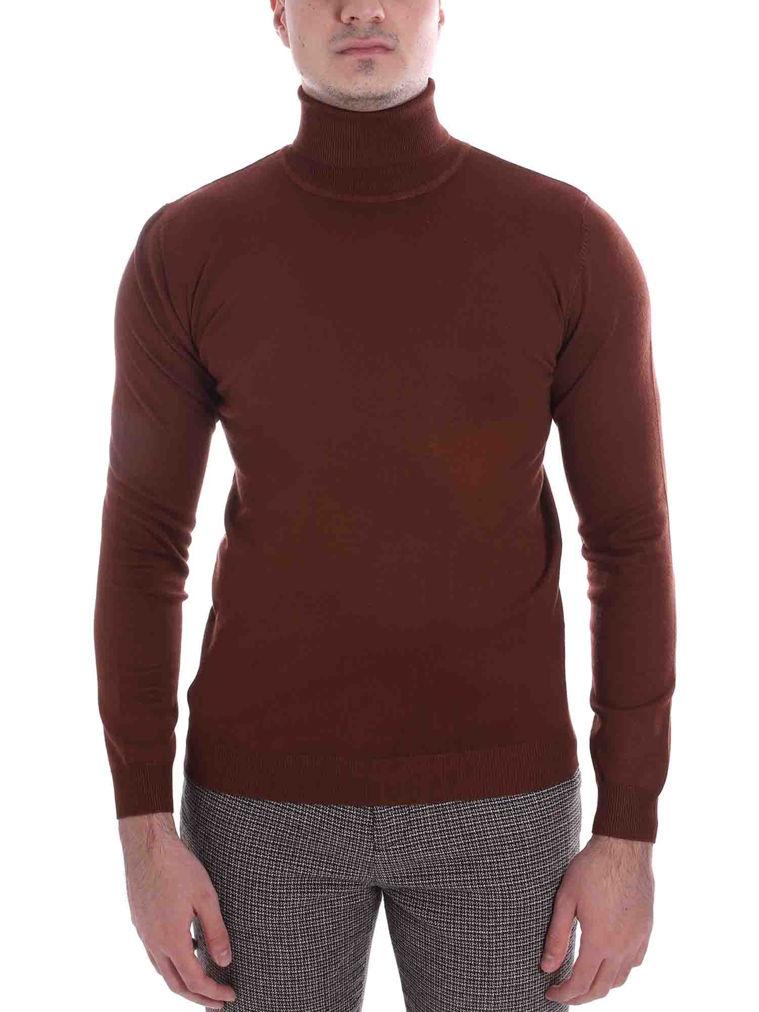 Maglie a collo alto Marrone Sseinse