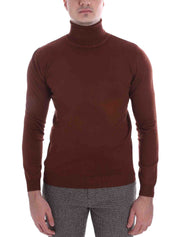 Maglie a collo alto Marrone Sseinse