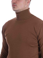 Maglie a collo alto Beige Sseinse