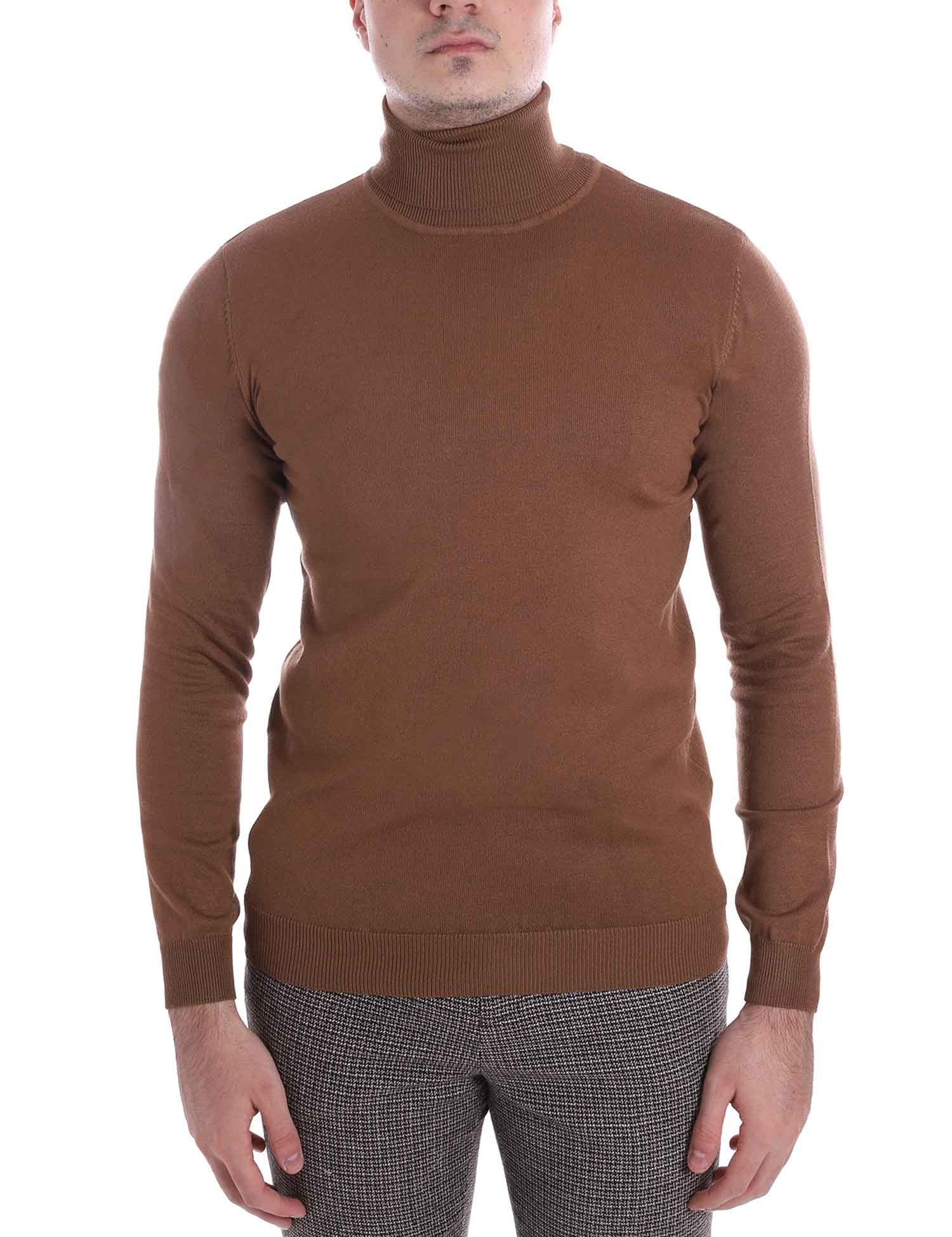 Maglie a collo alto Beige Sseinse
