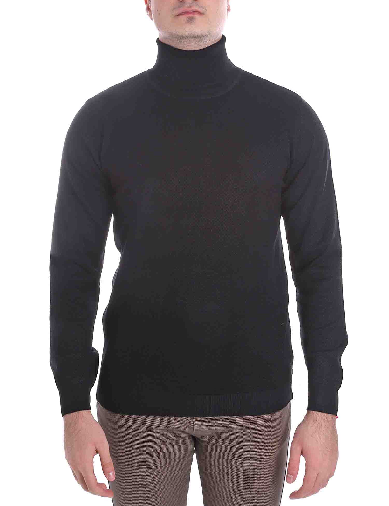 Maglie a collo alto Nero Sseinse