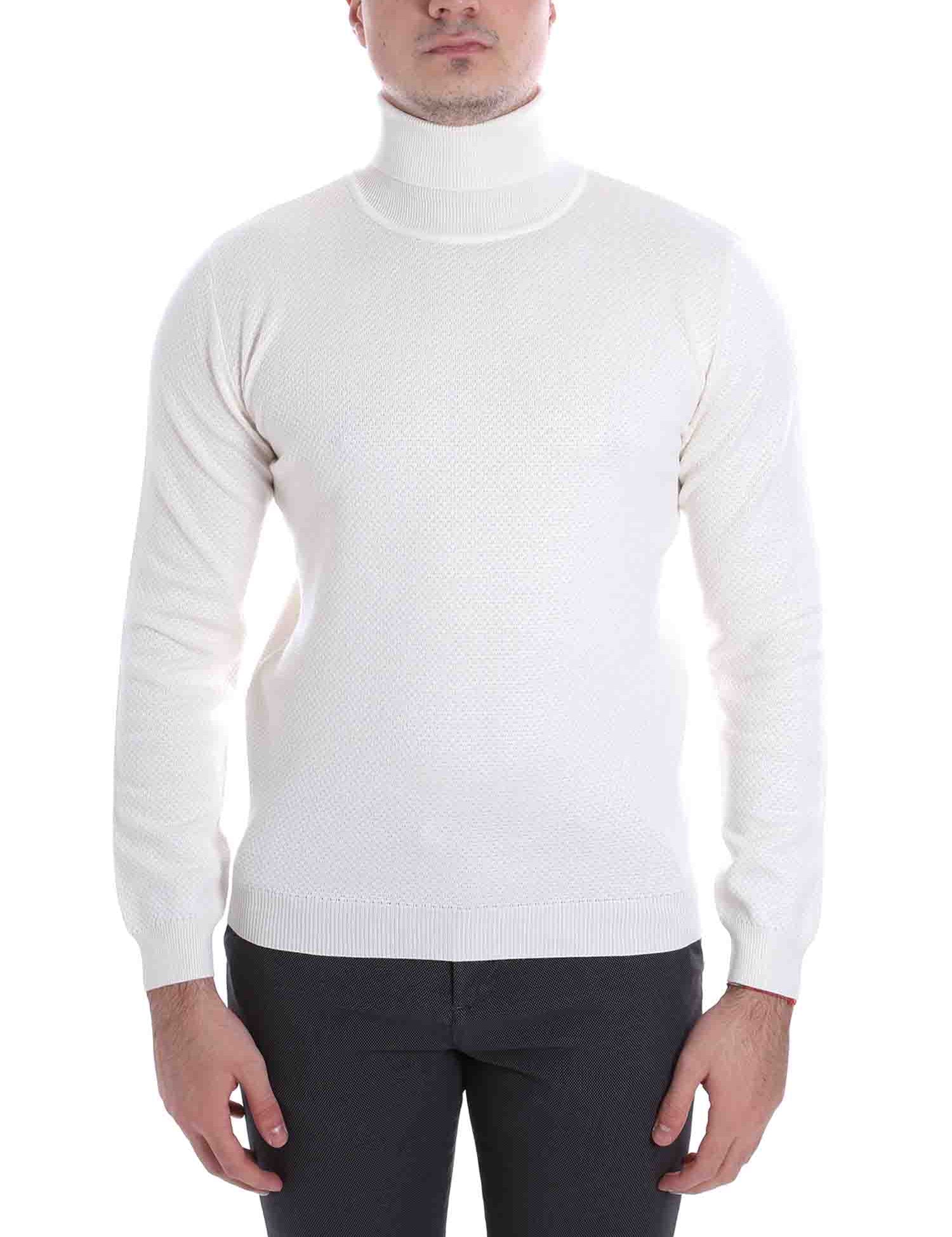 Maglie a collo alto Bianco Sseinse